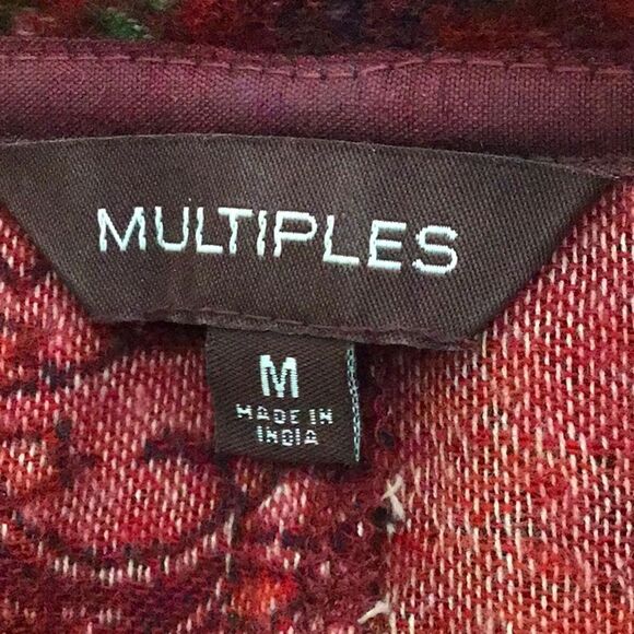 Multiples Colorful Embroidered and Patterned Asymmetrical Statement Jacket - Picture 14 of 16